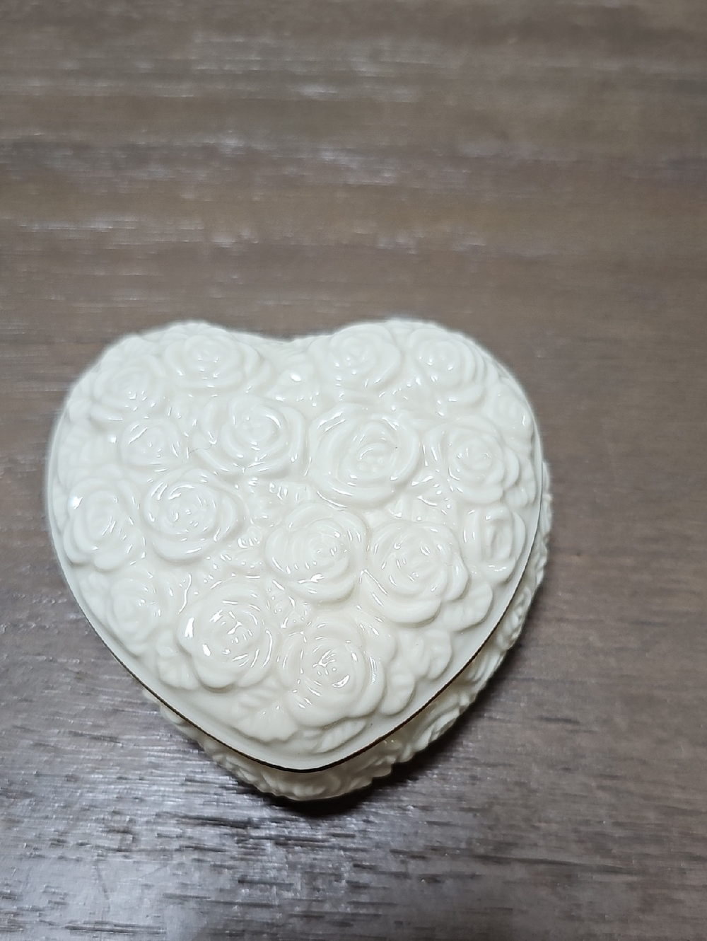 Lenox Heart-Shaped Rose Trinket Box